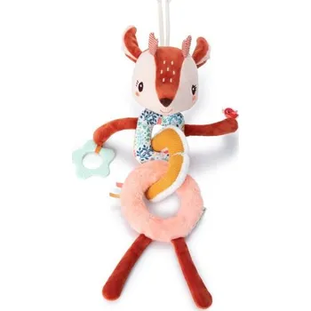 plyšák Lilliputiens - plyšový řetěz s aktivitami - jelenček Stella