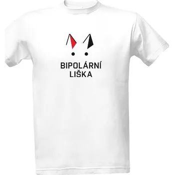 Tričko s potiskem BIPOLÁRNÍ LIŠKA pozitivní pánské