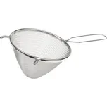 Cedník kovový d16cm,30/16 (pomfr.tkanivo) kužel,pocínovaný