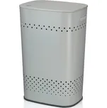 KELA Koš na prádlo sedací Malaga kov světle šedý 39,5x29,5x57,5cm KL-23965