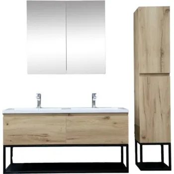 Koupelnový nábytek Koupelnová sestava B-Way 120 cm dub KSETBWAY14