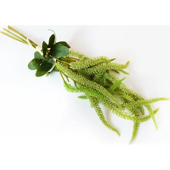 umělá květina Trs zelených kvítků, 44 cm, svazek 4 ks