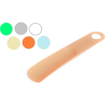 Lžíce na botu Lžíce na obuv s očkem plastová 20 cm mix barev