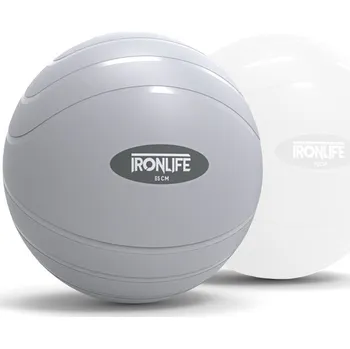 Gymnastický míč Gymnastický míč IRONLIFE 65 cm, světle šedý