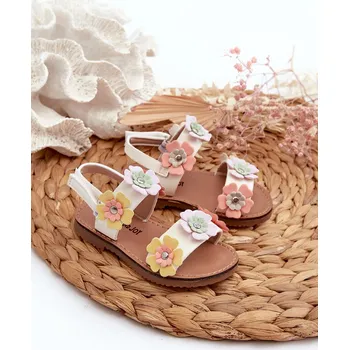 Dívčí obuv Dětské sandálky s květinami Multikolor Tinette Barva: Barevná, Velikost: 25