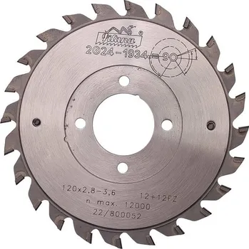 Pilový kotouč Předřezový kotouč SK skládaný 125x2,8-3,6x57/30 5393.1 12+12 WZ - system DIMAR