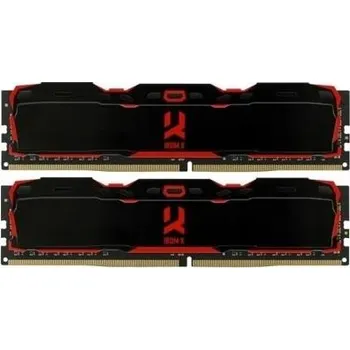 Operační paměť GOODRAM DIMM DDR4 16GB (Kit of 2) 3200MHz CL16 IRDM X, Černá