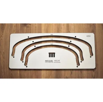 Truhlářská šablona H150 pro vytvoření elipsovitého okraje