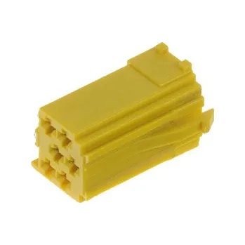 Příslušenství pro autorádio Konektor MINI ISO 6-pin bez kabelů - žlutý - 25005žlu