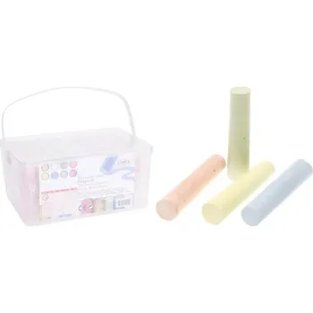 Křídy chodníkové barevné 54ks v kyblíčku