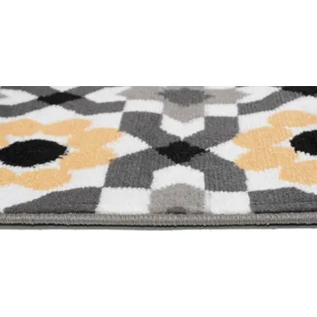 Koberec Makro Abra Kusový koberec moderní MAYA Z645C žlutý šedý Rozměr: 220x300 cm