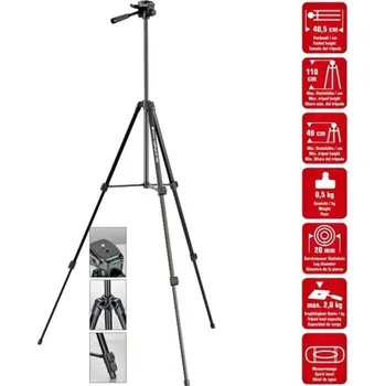 Braun stativ LW BLT 100S (40,5-110 cm, 500 g, 3-směrná hlava, max.2kg, černý)