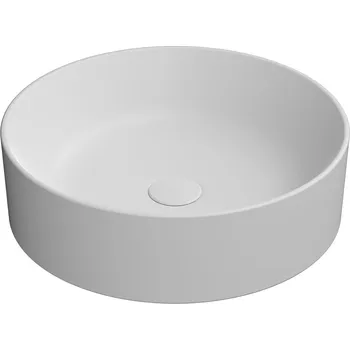 KUBE X keramické umyvadlo na desku, průměr 45cm, bílá mat