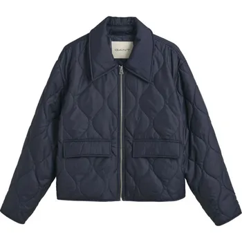 BUNDA GANT QUILTED COLLARED JACKET EVENING BLUE