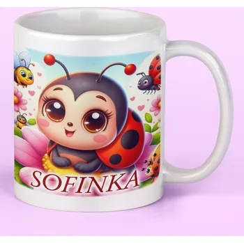 Hrnek se jménem Beruška - Zelená / Keramický 0,29 l