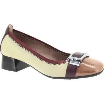 Dámské lodičky HISPANITAS Dámské krémové kožené lodičky CHI243670-ALMOND-245 Velikost 42