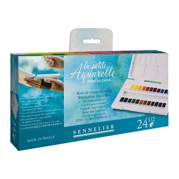 Výtvárné potřeby Cestovní sada akvarelových barev Sennelier 24ks Travel box (Cestovní sada akvarelových barev Sennelier 24ks Travel box)
