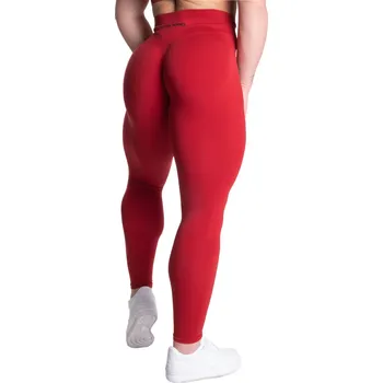 Dámské legíny Better Bodies SCRUNCH LEGGINGS CHILI RED – legíny Better Bodies červené Velikost: XS