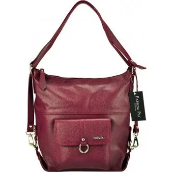 Módní doplněk Kožená kabelka Patrizia Piu 19-001 - bordo