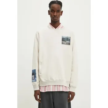 Pánská mikina Bavlněná mikina Undercover x Twin Peaks pánská, béžová barva, s potiskem, UC2D4802.2, M, 12X