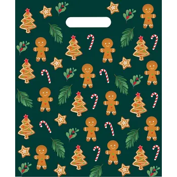 Dárková taška Taška mikulášská 30 x 36cm perníček LUMA