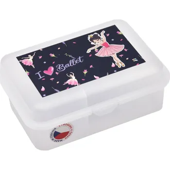 Oxybag Box na svačinu s přihrádkou 18,5 x 13,5 x 7 cm, Baletka