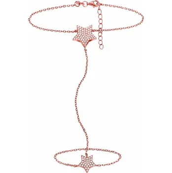 Náramek Dámský náramek Folli Follie 3B15S096RC Růžová Ocel (17 cm)