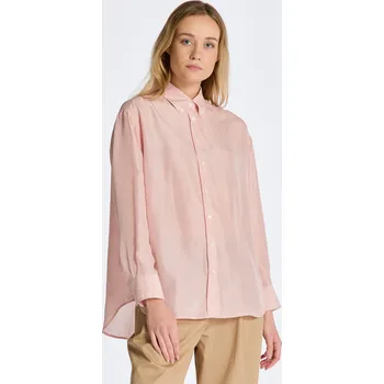 Dámská košile KOŠILE GANT RELAXED SILK SHIRT FADED PINK