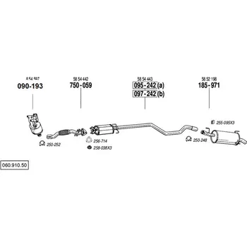 Katalyzátor katalyzátor Bosal 090-193