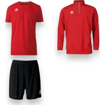 SET LUANVI POL SMALL, barva červená - černá, velikost XS