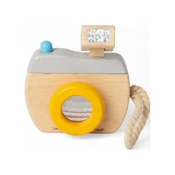 Dřevěná hračka Bigjigs Toys Dřevěný fotoaparát s bleskem