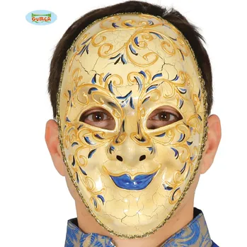 Karnevalová maska Guirca Fiestas Španělsko Dekorační benátská maska s modrými rty