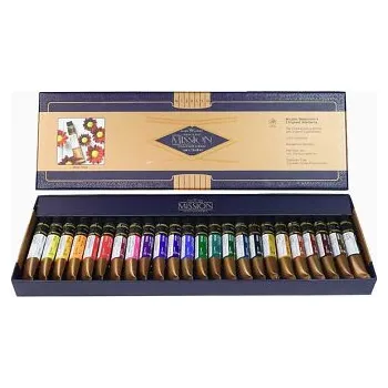Výtvárné potřeby Sada akvarelových barev Mijello 24x7ml Mission Gold (Sada akvarelových barev Mijello 24x7ml Mission Gold)