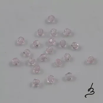 Korálek Růžové korálky 3mm broušené – 60 ks