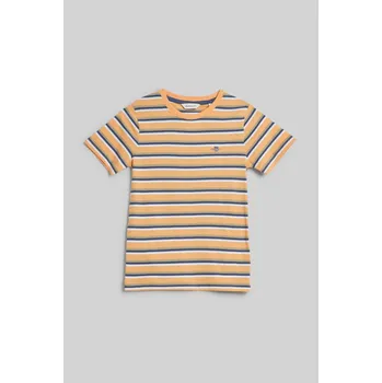 Dívčí tričko TRIČKO GANT STRIPED SHIELD T-SHIRT CORAL APRICOT