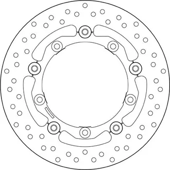 Brzdový kotouč Plovoucí brzdový kotouč BREMBO Oro - 78B40817 YAMAHA YP 250 X-MAX 2005-2016