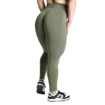 Dámské legíny Better Bodies SCRUNCH LEGGINGS WASHED GREEN – legíny Better Bodies seprané zelené Velikost: S