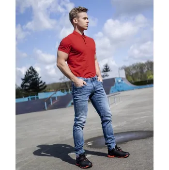 pracovní tričko ARDON Polokošile ZIDYN, pánská, krátký rukáv H13286/XL XL Červená odstíny