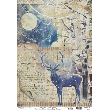 Umělecký papír Cadence Rýžový papír Cadence, A3 - Souhvězdí jelena
