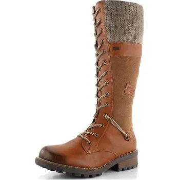 Dámské kozačky Rieker šněrovací kozačky s membránou hnědé Z0442-24 - 40 | P620479