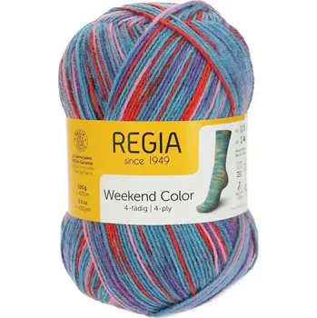 Příze Regia 4-Ply Color 1235 schwimmbad color (Ponožková příze Regia 1235 schwimmbad color)