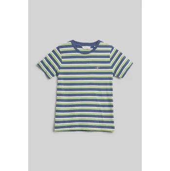 Dívčí tričko TRIČKO GANT STRIPED SHIELD T-SHIRT WASHED BLUE