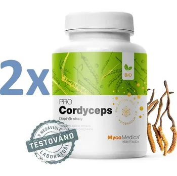 Náplast MycoMedica Cordyceps PRO 2 x 90 kapslí + Sada náplastí Hartmann Cosmos s polštářkem 5 kusů