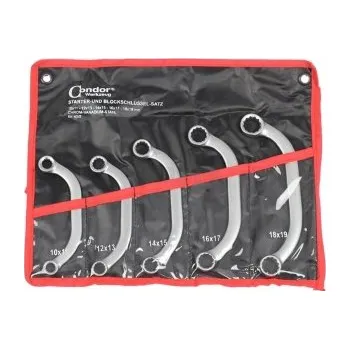 Sada nářadí Triumf 100-00586 - Sada klíčů očkových C profil (banánových) 5-dílů 10-19mm