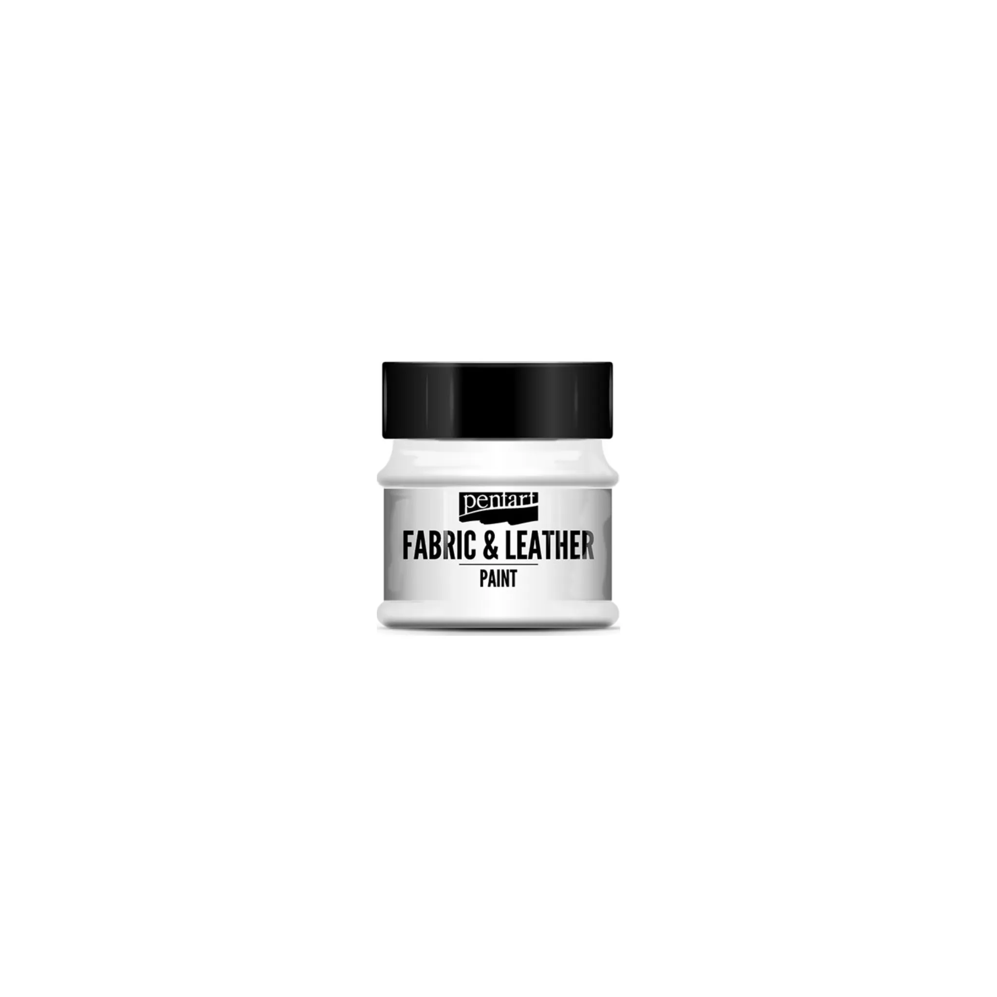 Fotografie 1 - Speciální výtvarná barva Pentart Barva na kůži a textil 50 ml bílá