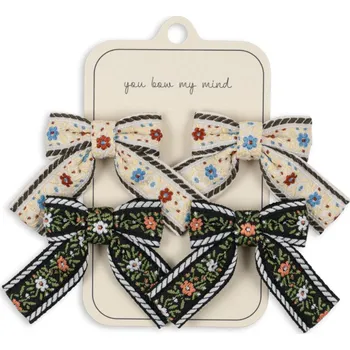 KONGES SLOJD Mašličky do vlasů - BEIGE / BLACK