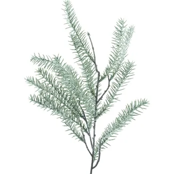 umělá květina umělá větev, Borovice větev (spray) 'Didda' ojiněná V37 cm