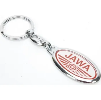 Motomax Klíčenka Jawa bílo - červená RCPJW02