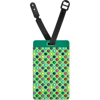 Příslušenství k zavazadlu KUFRYPLUS Jmenovka na kufr LTD190 Puntíky