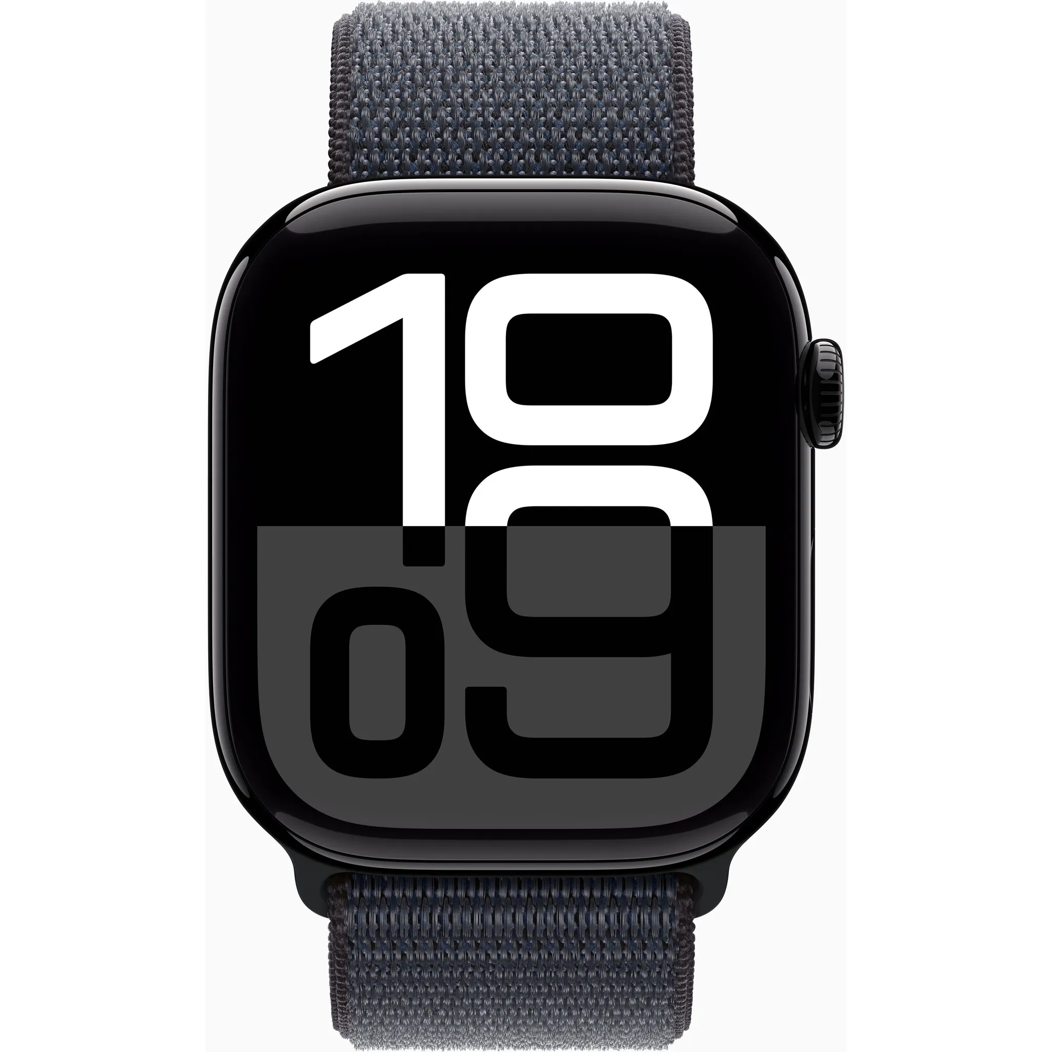 Fotografie 1 - Chytré hodinky Apple Watch Series 10 46 mm klavírně černý hliník s inkoustově fialovým provlékacím sportovním řemínkem
